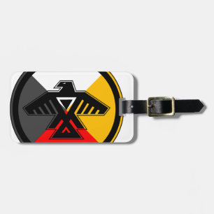 Anishinaabe Thunderbird in the Four Directions Luggage Tag