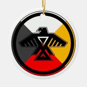 Anishinabek Nation Ceramic Tree Decoration