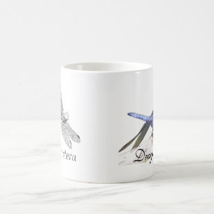 Anisoptera dragonfly drawing coffee mug