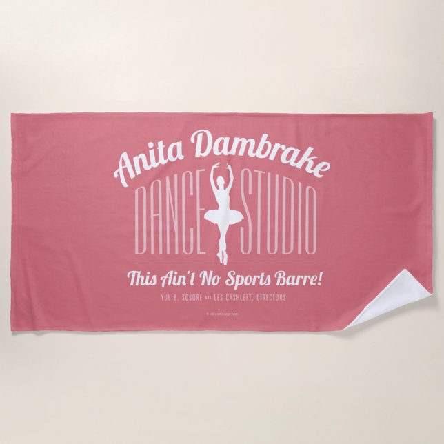 Anita Dambrake Dance Studio Beach Towel (Front)