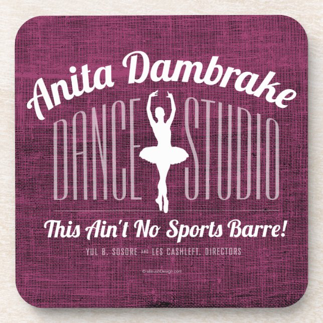 Anita Dambrake Dance Studio Coaster (Front)