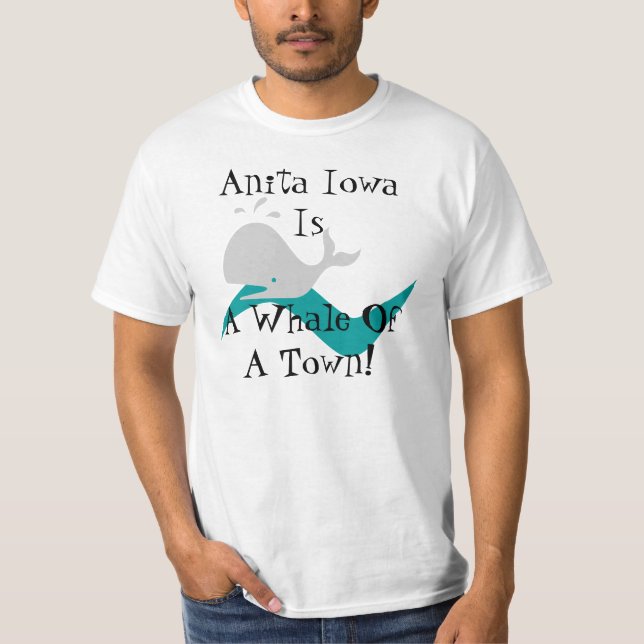 Anita Iowa Promo A Whale Of A Town  Retro Shirt (Front)