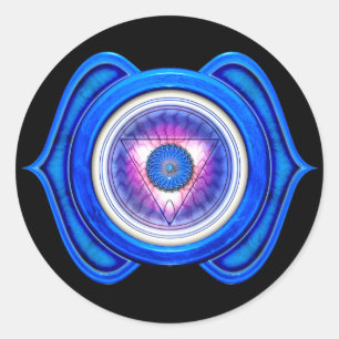 Anja or Third Eye the 6th Chakra Classic Round Sticker