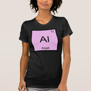 Anjali Name Chemistry Element Periodic Table T-Shirt