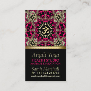Anjali Yoga Eastern New Age Business Card
