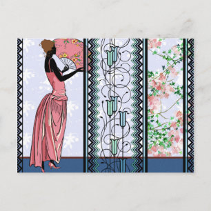 Anjanette in Peach & Blue - Postcards