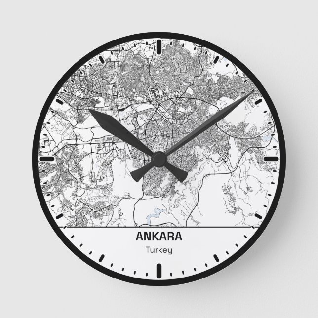 Ankara Clock City Line Art (Front)