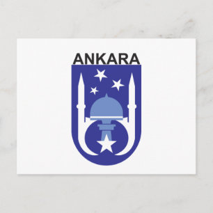 Ankara Flag Postcard