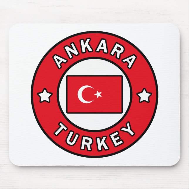 Ankara Turkey Mouse Mat (Front)