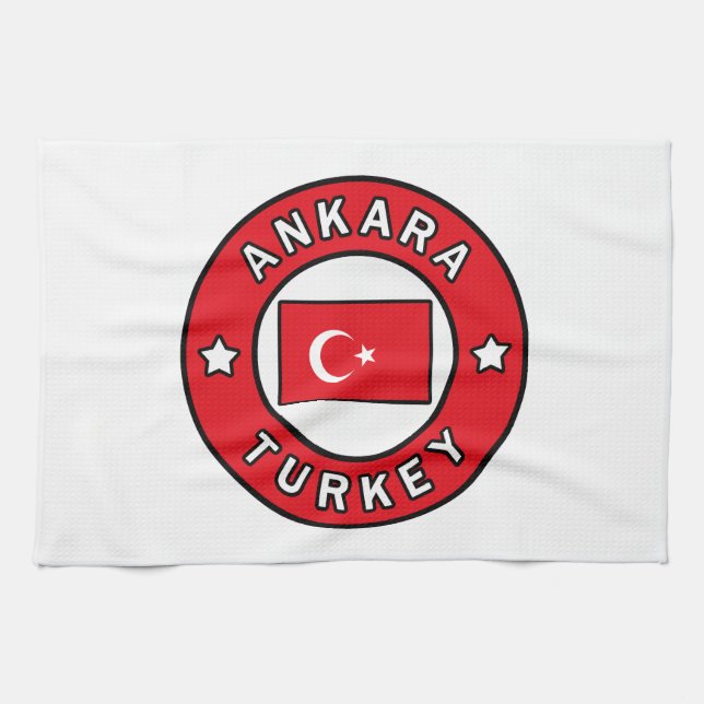 Ankara Turkey Tea Towel (Horizontal)