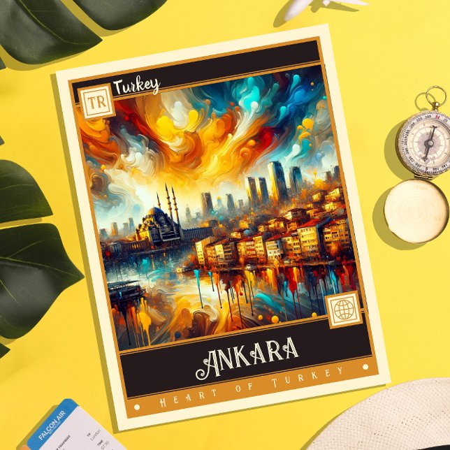 Ankara, Turkey | Vintage Painting Postcard (Creator Uploaded)