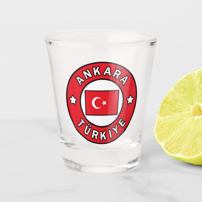 Ankara Türkiye Shot Glass (Front)