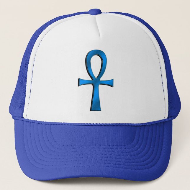 Ankh Blue Trucker Hat (Front)