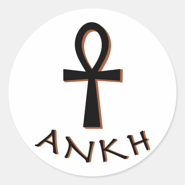 Ankh Classic Round Sticker (Front)