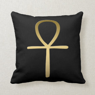 Ankh cross Egyptian symbol Cushion