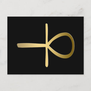 Ankh cross Egyptian symbol Postcard