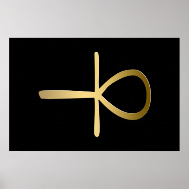 Ankh cross Egyptian symbol Poster (Front)