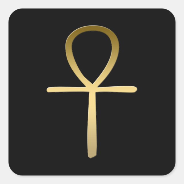 Ankh cross Egyptian symbol Square Sticker (Front)