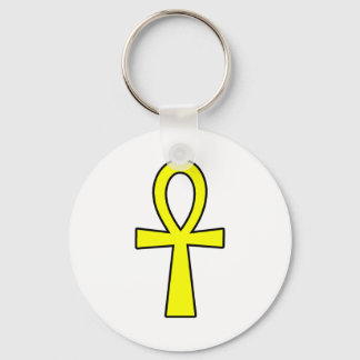 Ankh Egyptian Hieroglyphic Symbols Life Key Yellow Ring