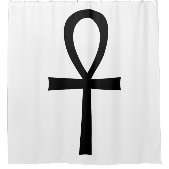 Ankh Egyptian Life Symbol Shower Curtain (Front)