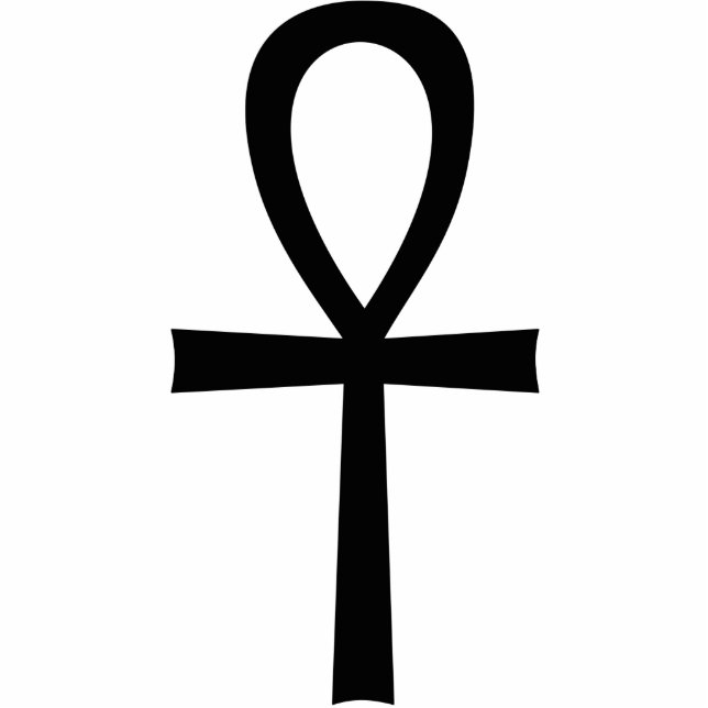 Ankh Egyptian Life Symbol Standing Photo Sculpture (Front)