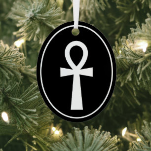 Ankh Egyptian Symbol Metal Tree Decoration
