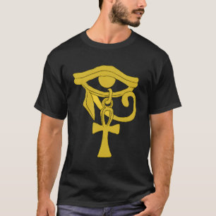 Ankh Eye Of Horus Egyptian Art Graphic T-Shirt