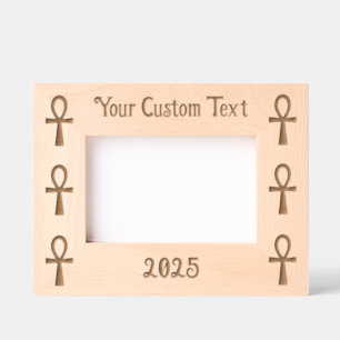 Ankh Laser Etched 6 x 4 Frame