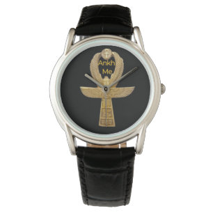 "Ankh Me" Black Vintage Leather Watch ltd edition