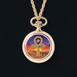 Ankh Necklace Watch<br><div class="desc">For over 5, 000 years, Ankh has been a symbol of eternal life. Ankh forms a key representing female/male union and the cycle of life. The oval handle of the key has no beginning and no end, representing celestial eternity. The cross rests on the Earth, like the Sun on the...</div>