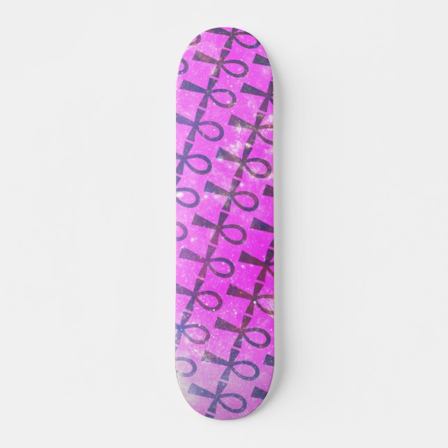 Ankh Pattern Skateboard (Front)
