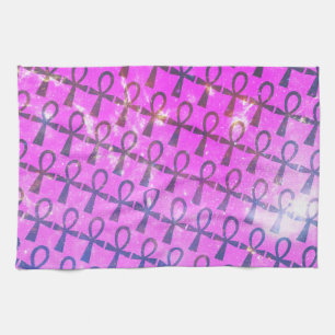 Ankh Pattern Tea Towel