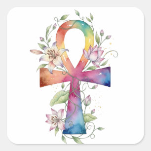 Ankh Sacred Premium Sticker Watercolor