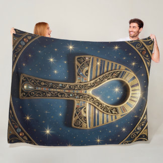 Ankh Symbol Meaning – Key of Life´10 Fleece Blanket