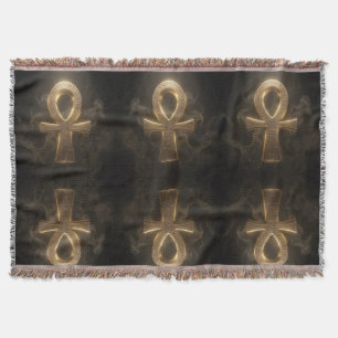 Ankh Symbol Meaning – Key of Life´1 Throw Blanket