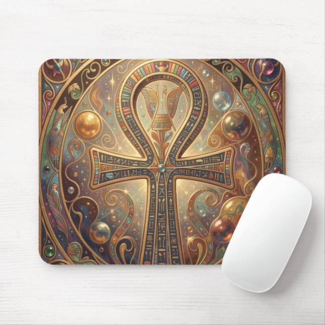 Ankh Symbol Meaning – Key of Life´2 Mouse Mat (With Mouse)