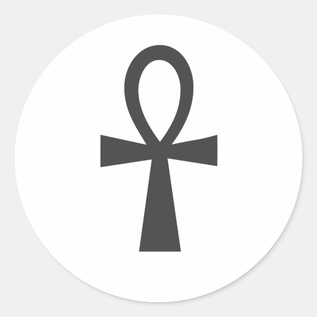 Ankh Symbol of Life Classic Round Sticker (Front)