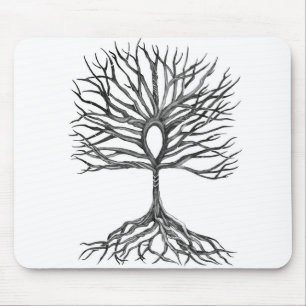 Ankh  Tree of LIfe Design Mouse Mat