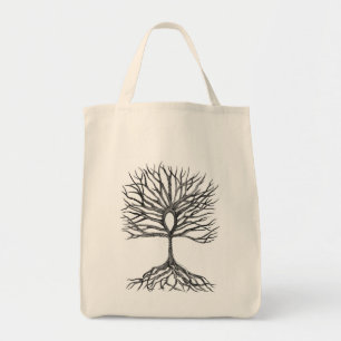Ankh Tree of LIfe Design Tote Bag