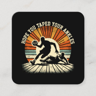 Ankle Breaker - Dynamic Basketball Showdown Square Business Card