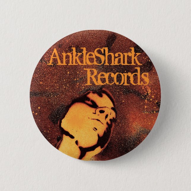 AnkleShark Retro 6 Cm Round Badge (Front)