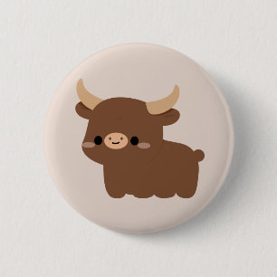 Ankole-Watusi Cow 6 Cm Round Badge