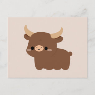 Ankole-Watusi Cow Holiday Postcard