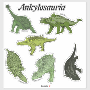 Ankylosauria Sticker Sheet