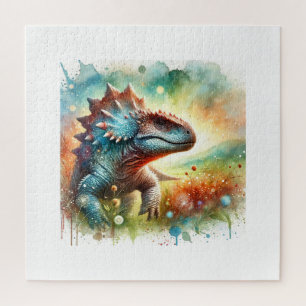 Ankylosaurus 170624AREF117 - Watercolor Jigsaw Puzzle
