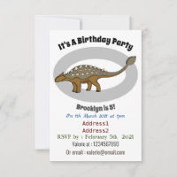 Ankylosaurus armoured dinosaur illustration 