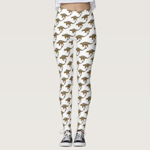 Ankylosaurus armoured dinosaur illustration leggings