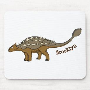 Ankylosaurus armoured dinosaur illustration mouse mat