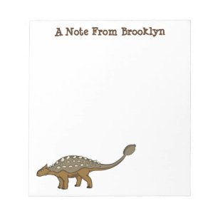 Ankylosaurus armoured dinosaur illustration notepad