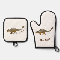 Ankylosaurus armoured dinosaur illustration